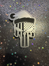 Skull with Santa hat - Hat Patch