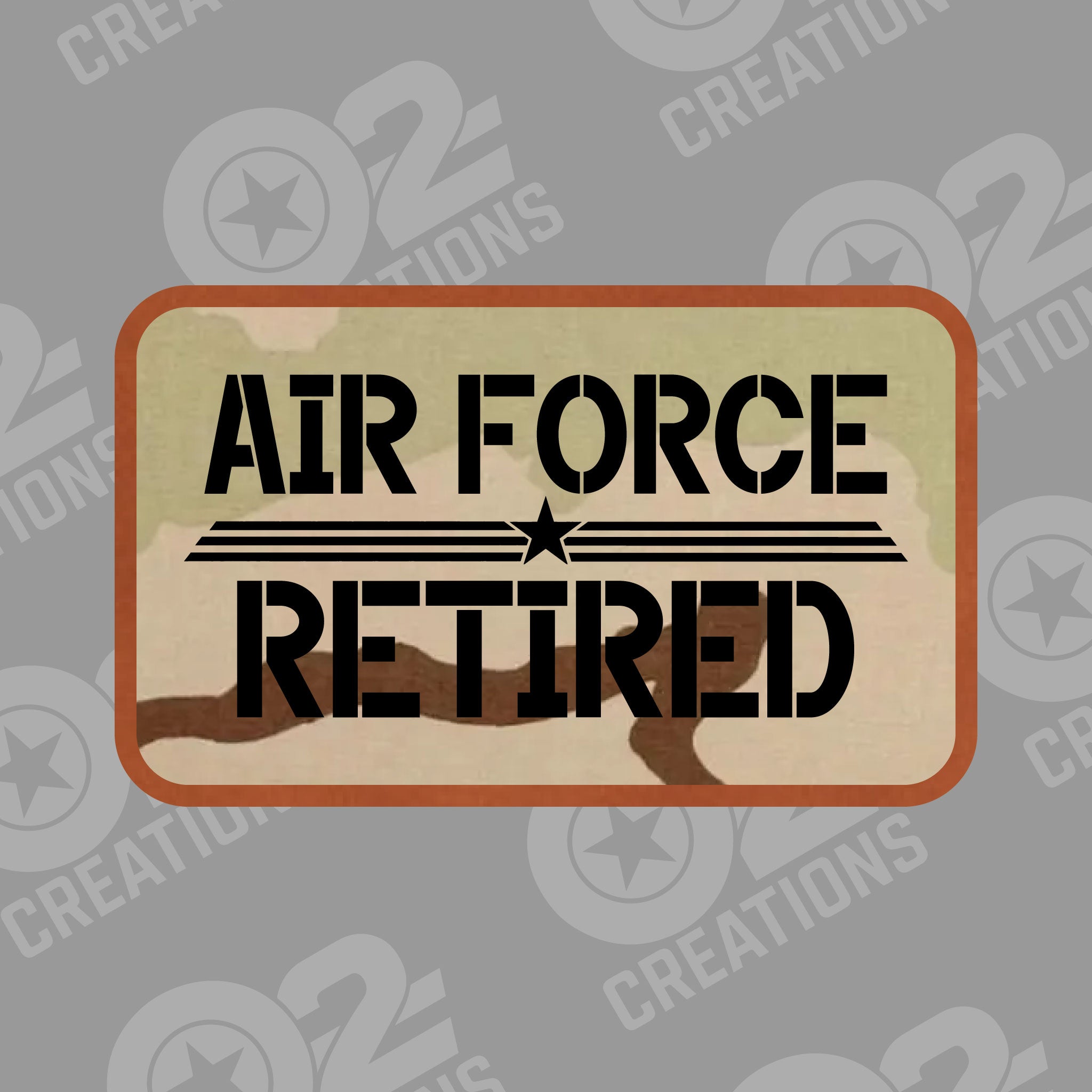 Air Force Veteran / Alumni / Retired  - Hat Patch