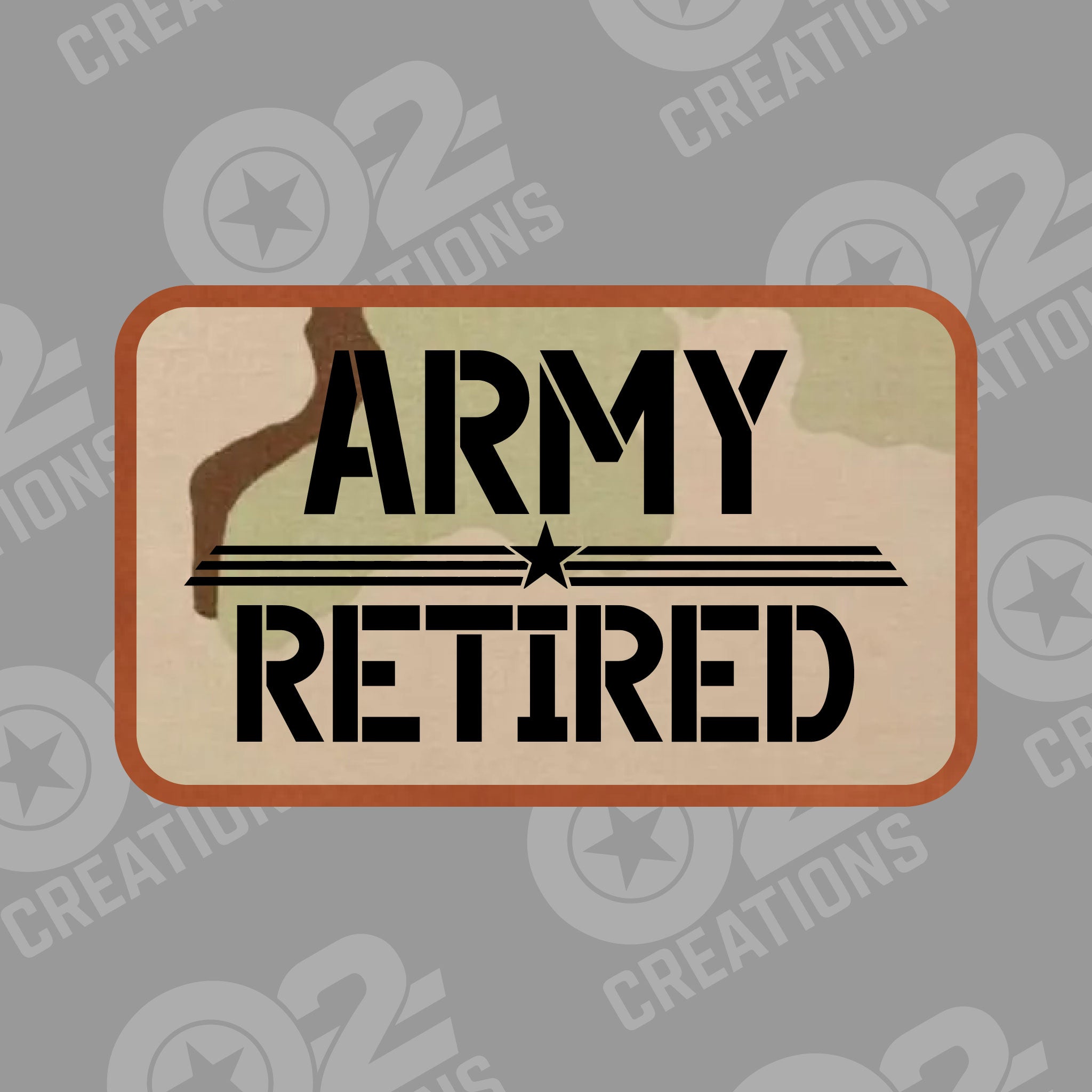 Army Veteran / Alumni / Retired  - Hat Patch