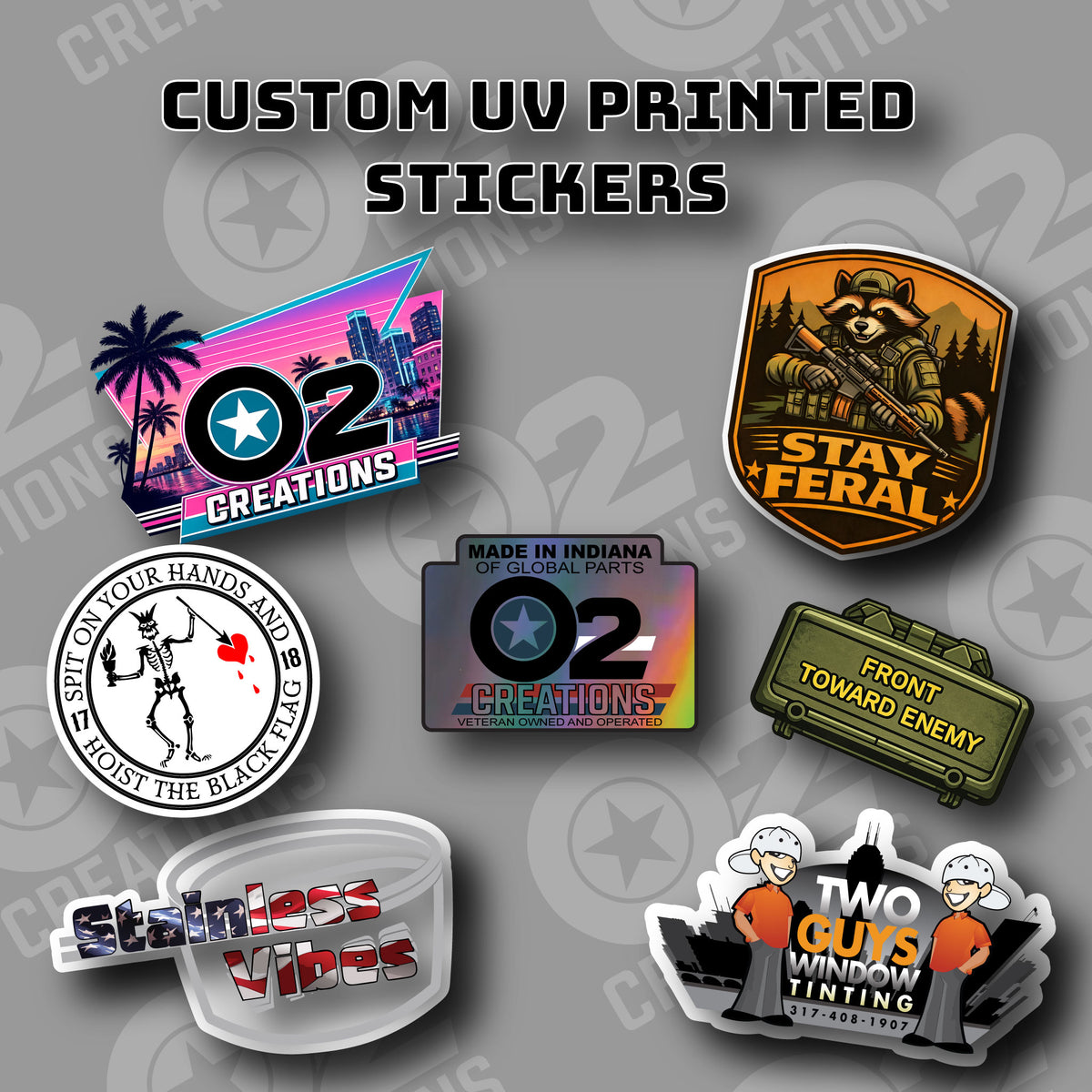 Die-Cut UV Printed Vinyl Stickers