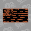 Camouflage American Flag - Hat Patch