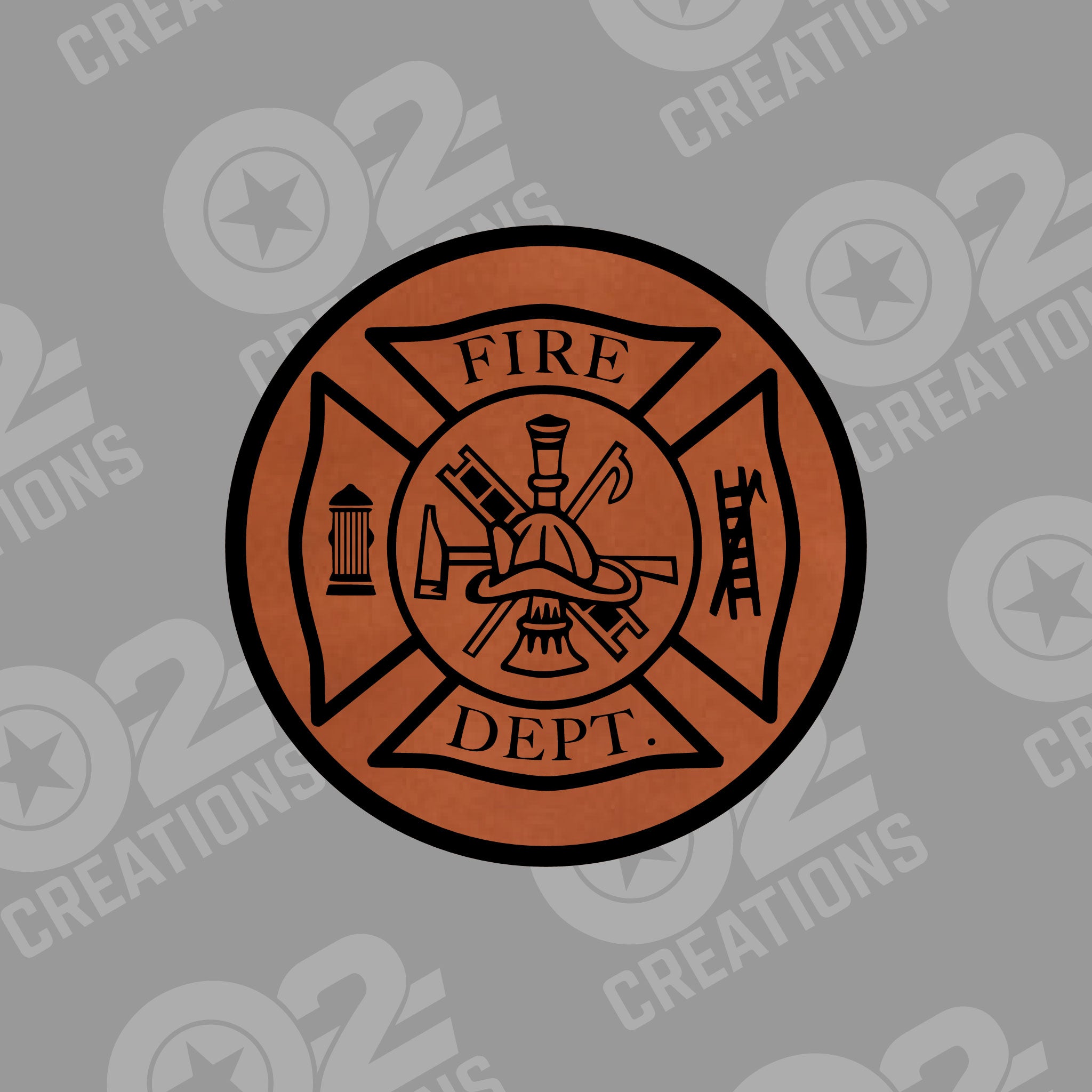 Firefighter Maltese Cross - Hat Patch
