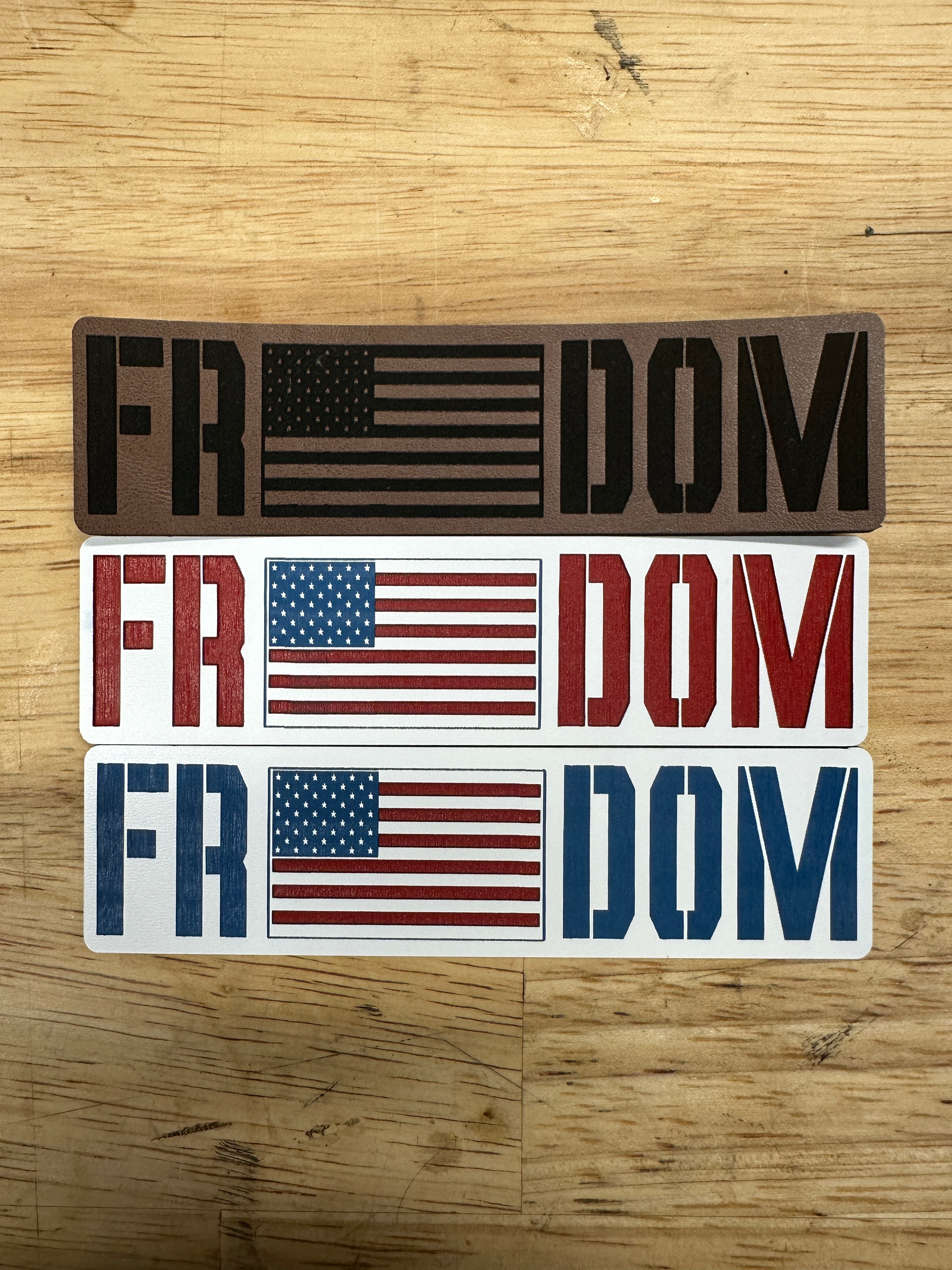 FREEDOM -  American Flag -  Hat Patch