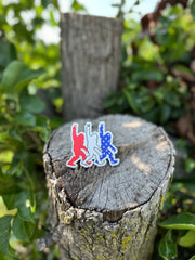Patriotic Sasquatch Sticker – Red, White & ‘Merica