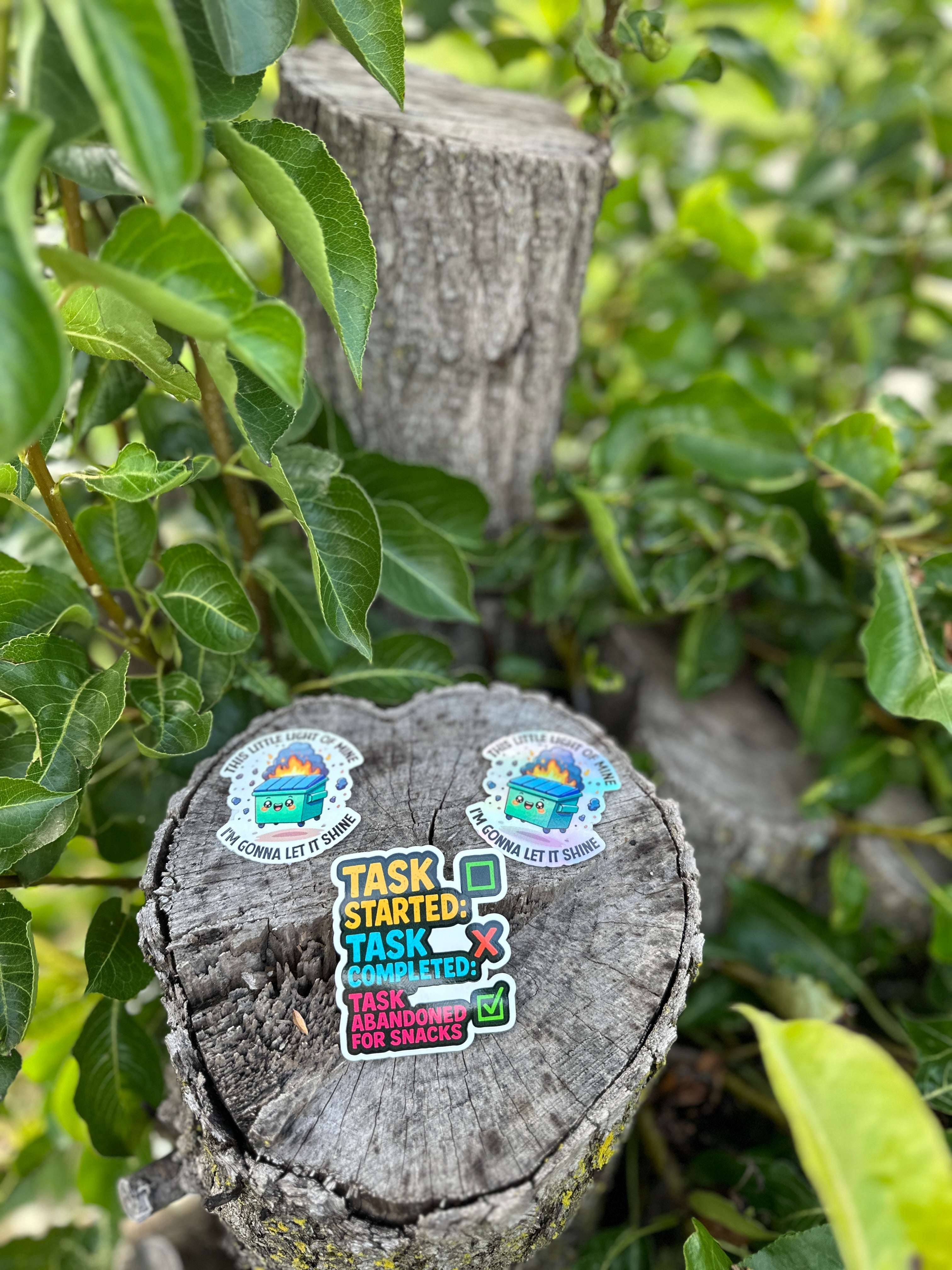 Task Abandoned for Snacks Sticker