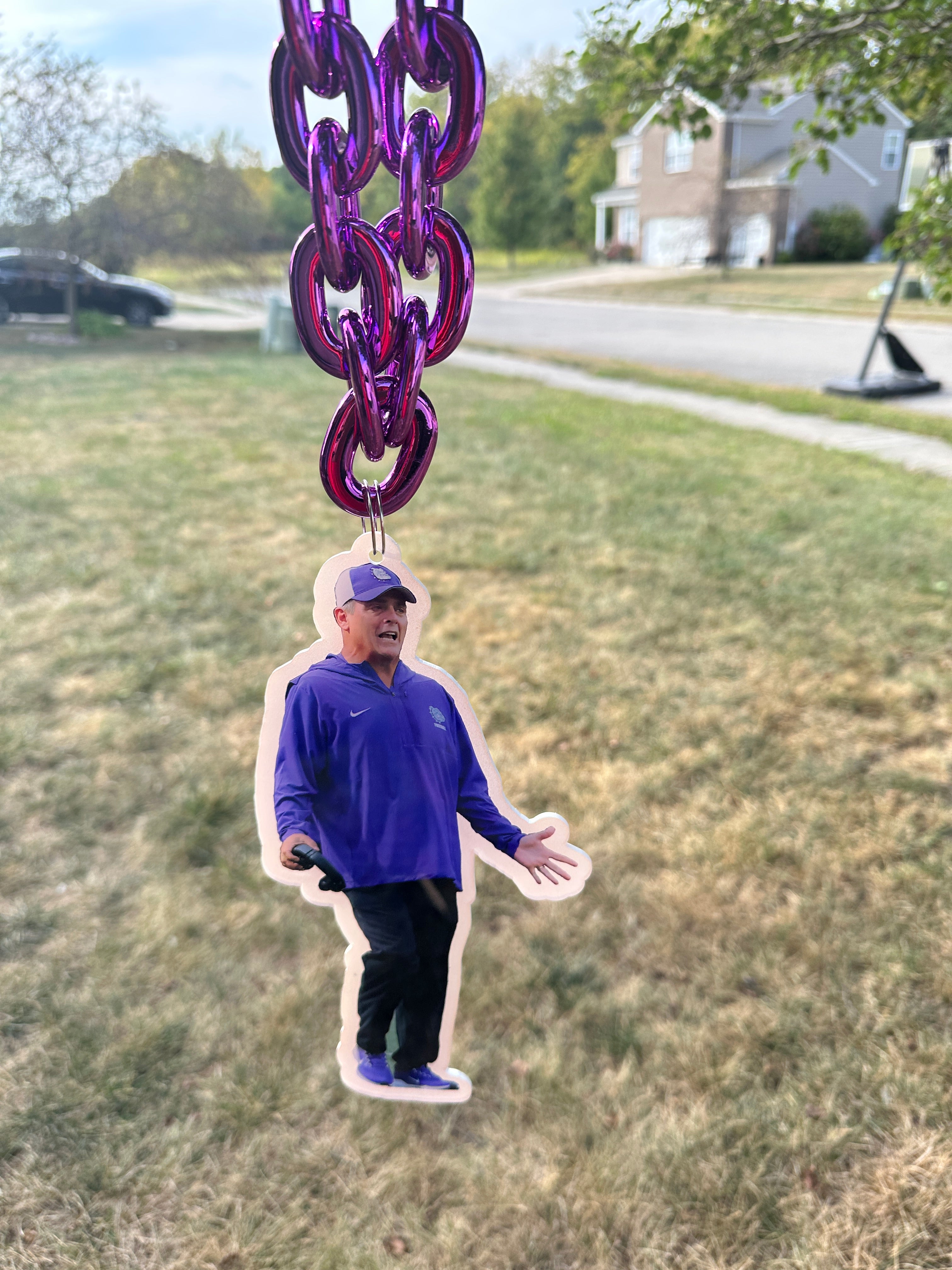 Oversized High School Mascot / Player Necklace