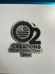 Acrylic - Silver Carbon Fiber / Black