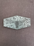 LongHorn Tooled Background - Hat Patch