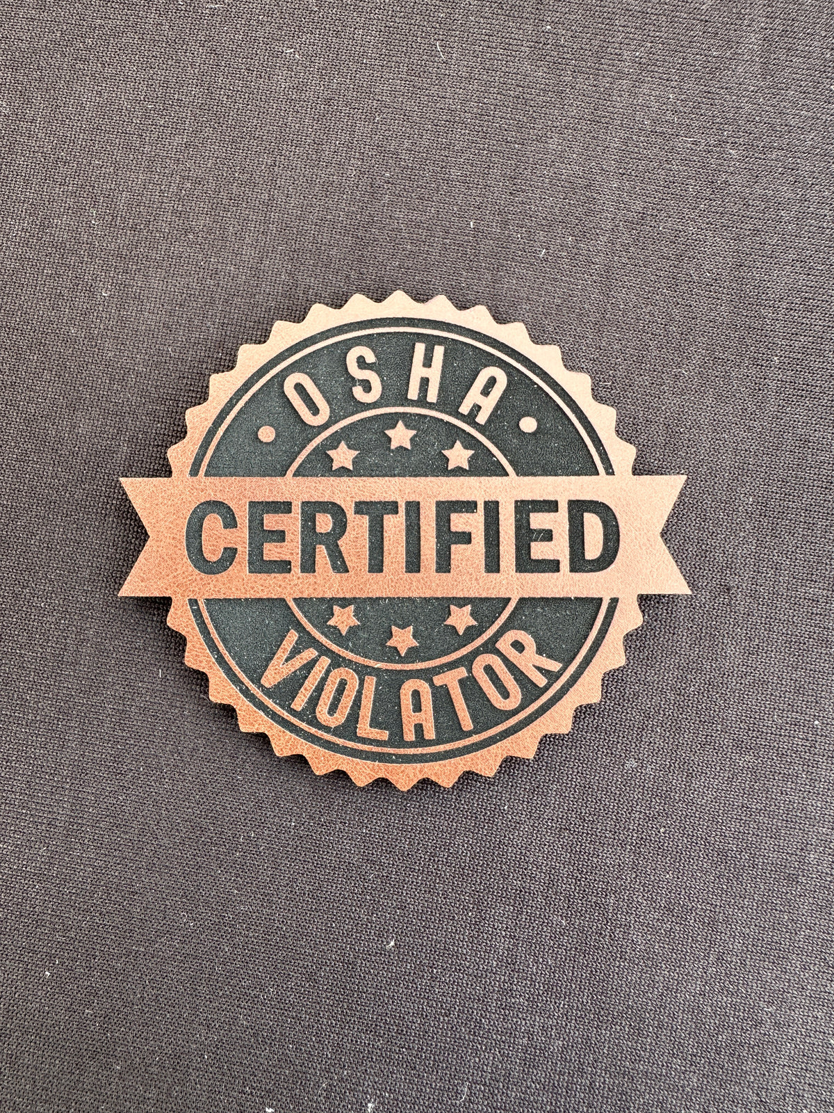 Certified OSHA Violator - Hat Patch