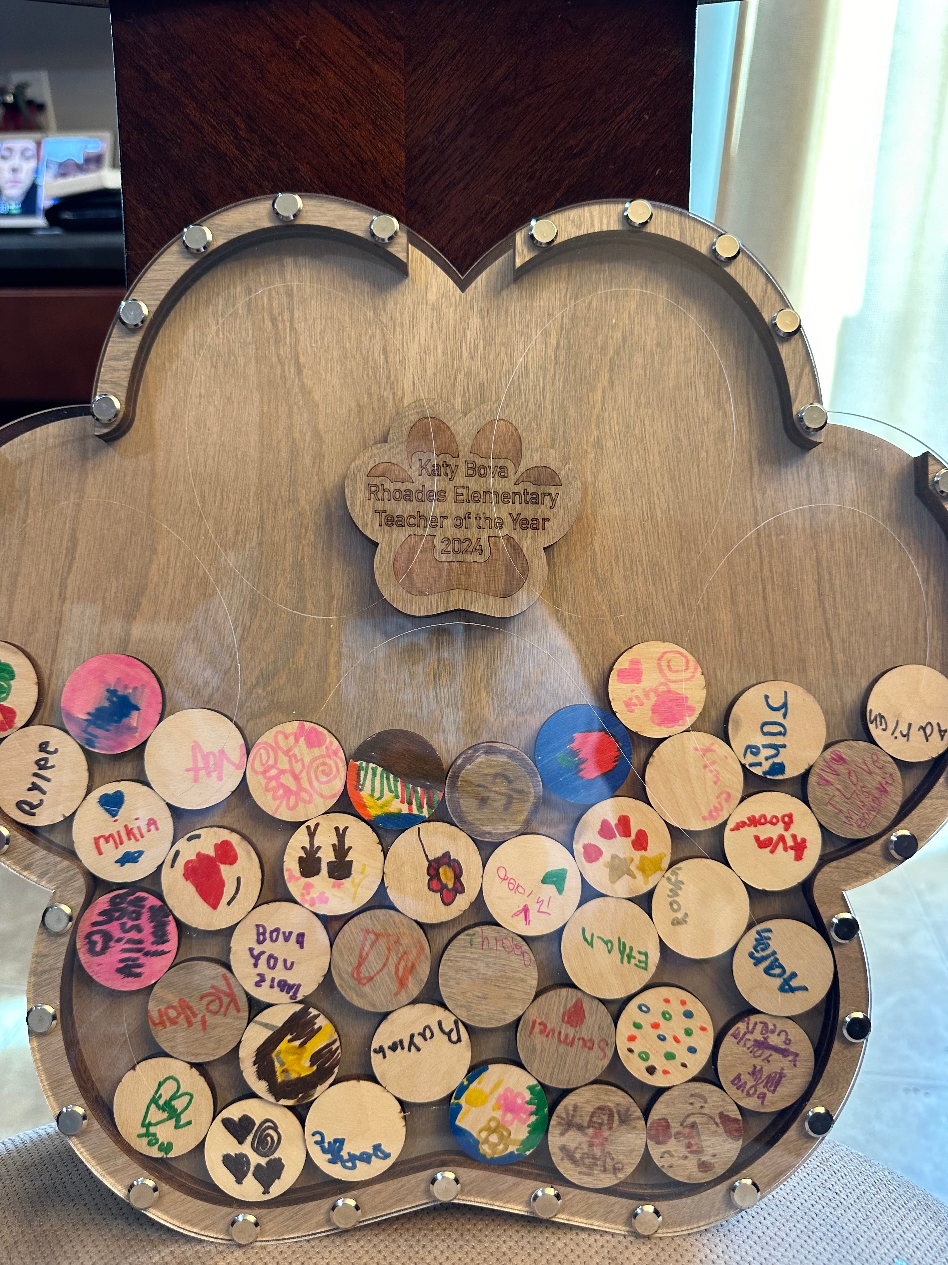 Personalized Wooden Trophy Plaque - Custom award for Corporate, Military, Special Recognition