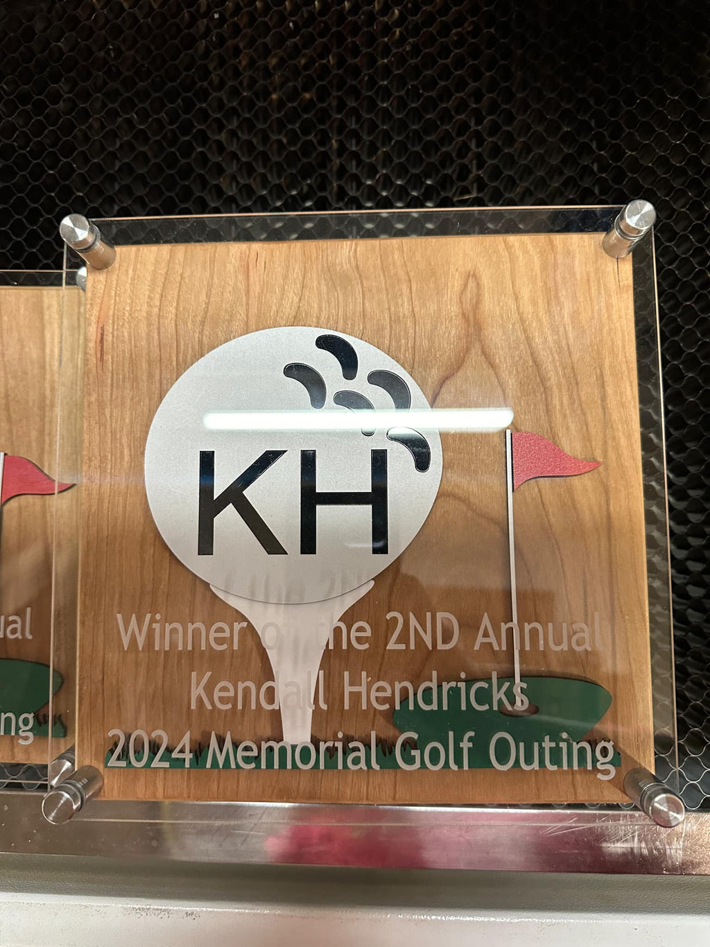 Personalized Wooden Trophy Plaque - Custom award for Corporate, Military, Special Recognition