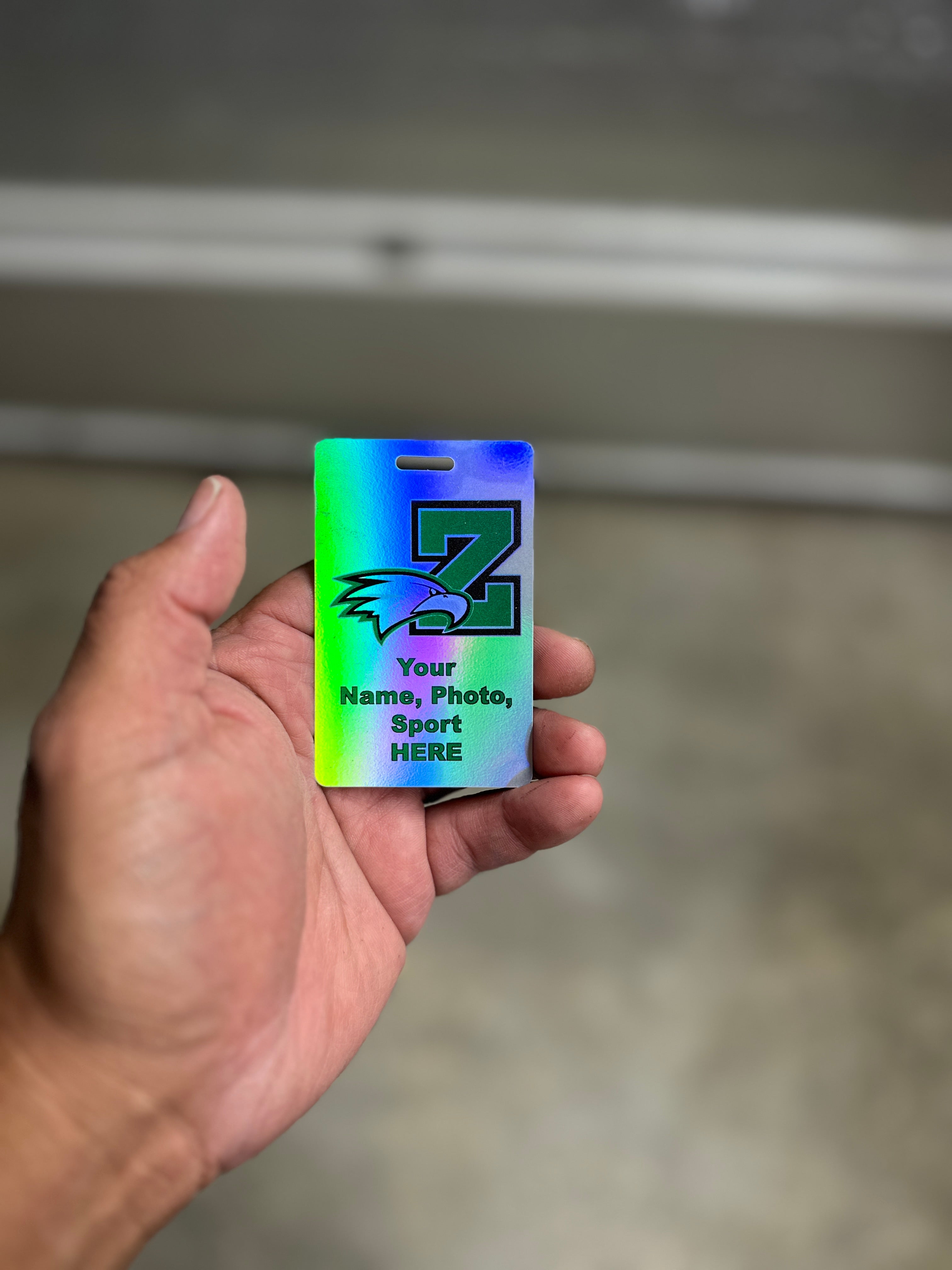 Personalized Bag/Luggage Tag: Custom Bag ID for Athlete Travel Bags & Gear