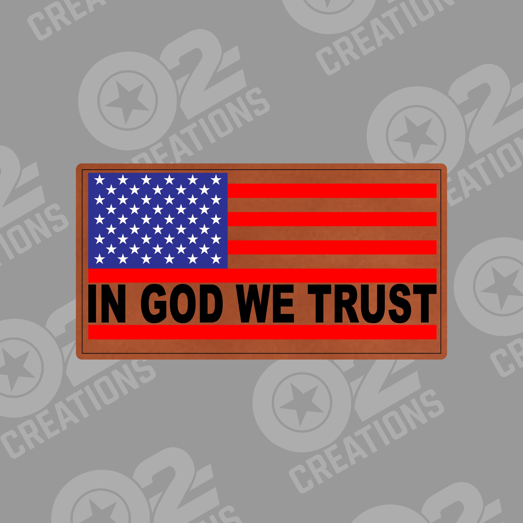 In God We Trust American Flag - Hat Patch
