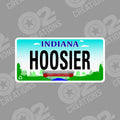 Indiana Hoosier License Plate - Hat Patch