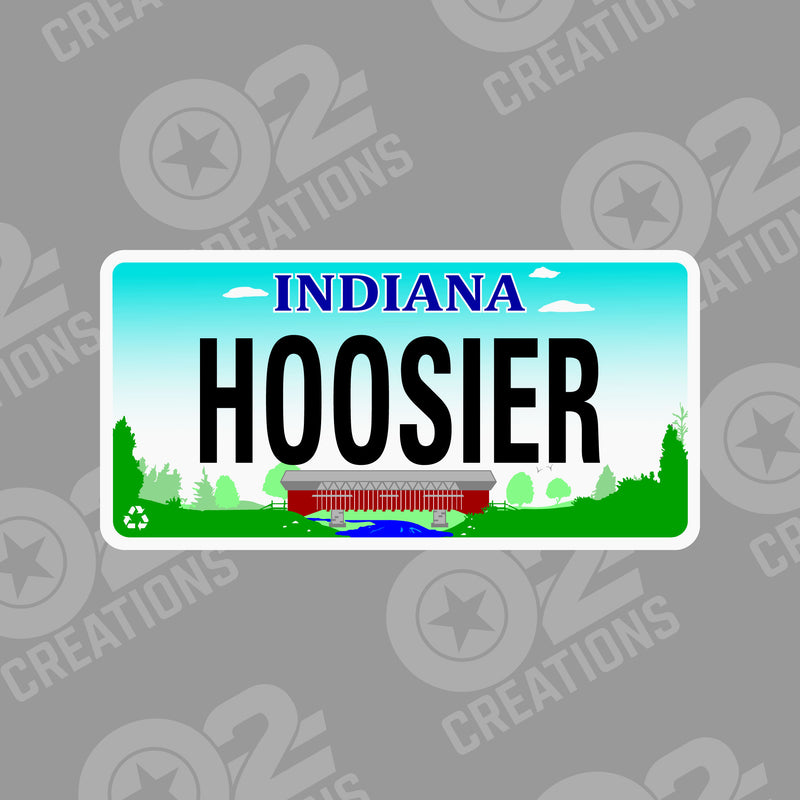 Indiana License Plate