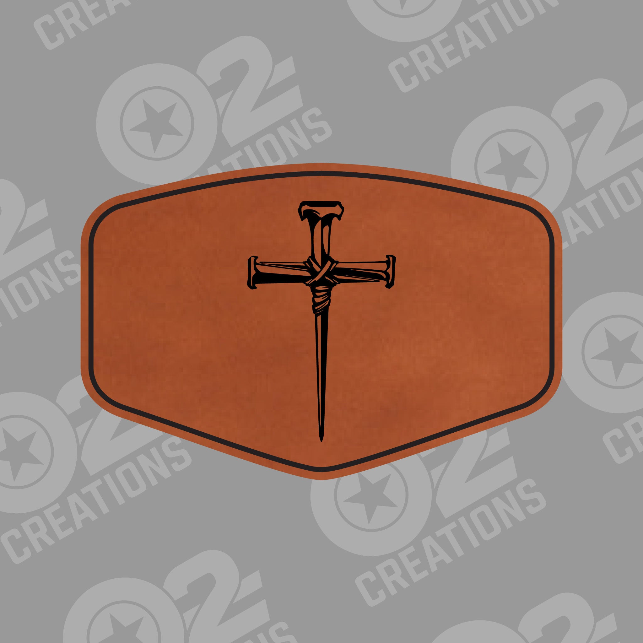 Nail Cross - Hat Patch