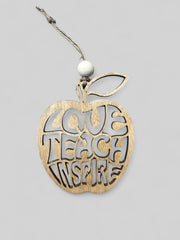 Love Teach Inspire - Teacher - Story Card Ornament