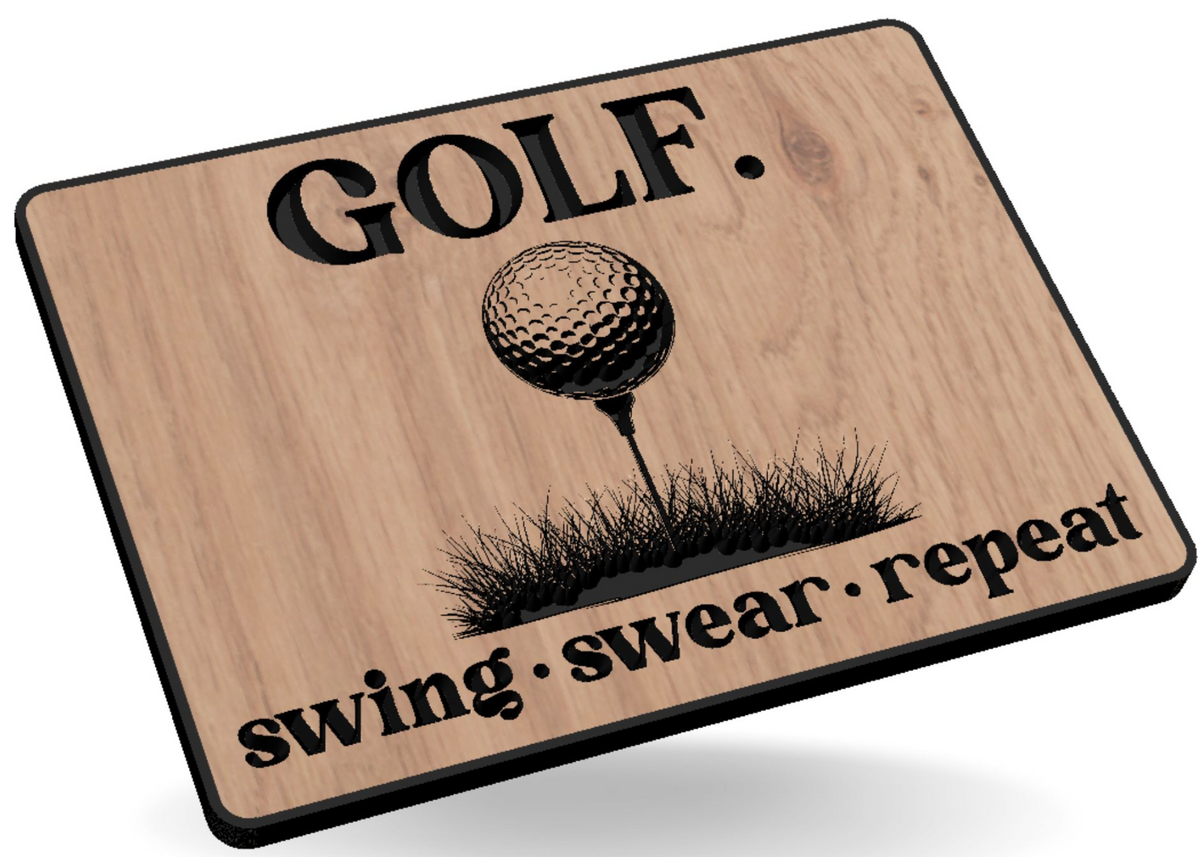 Golf / Swing, Swear Repeat- Hat Patch