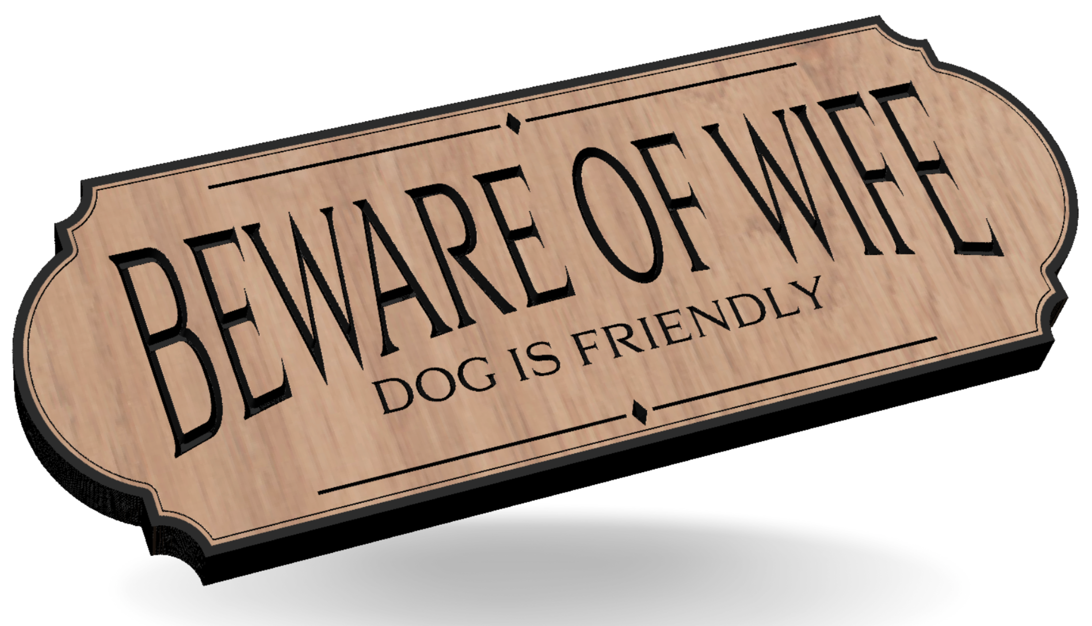 Beware of Wife, Dog is Friendly - Hat Patch