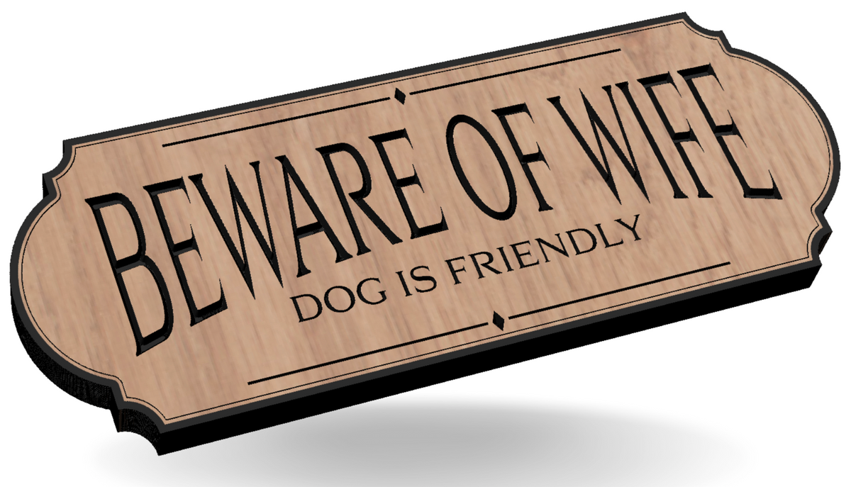 Beware of Wife, Dog is Friendly - Hat Patch