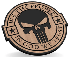 We The People Skull - Hat Patch