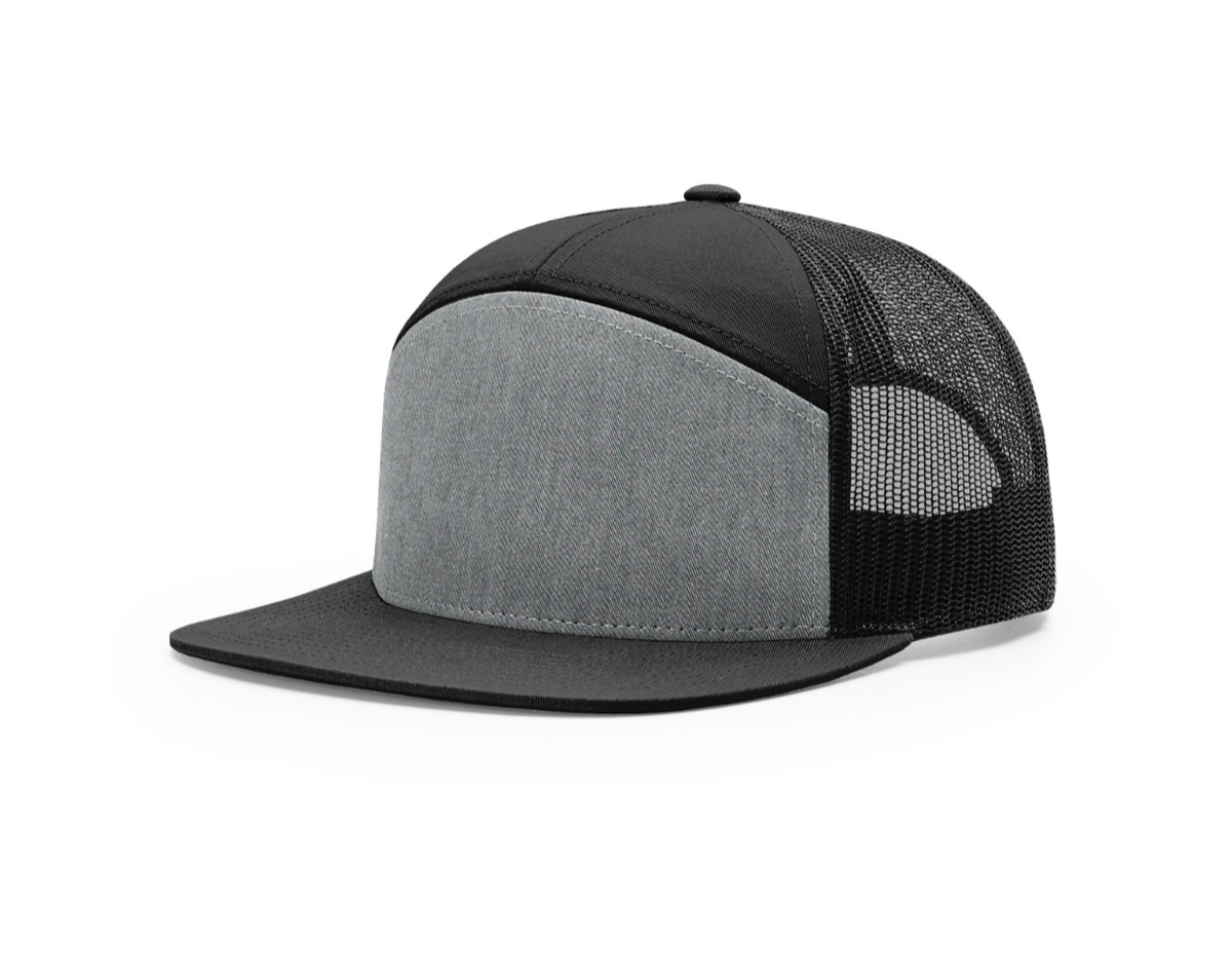 Richardson - 168 - 7 Panel - Alternate Heather Grey / Black