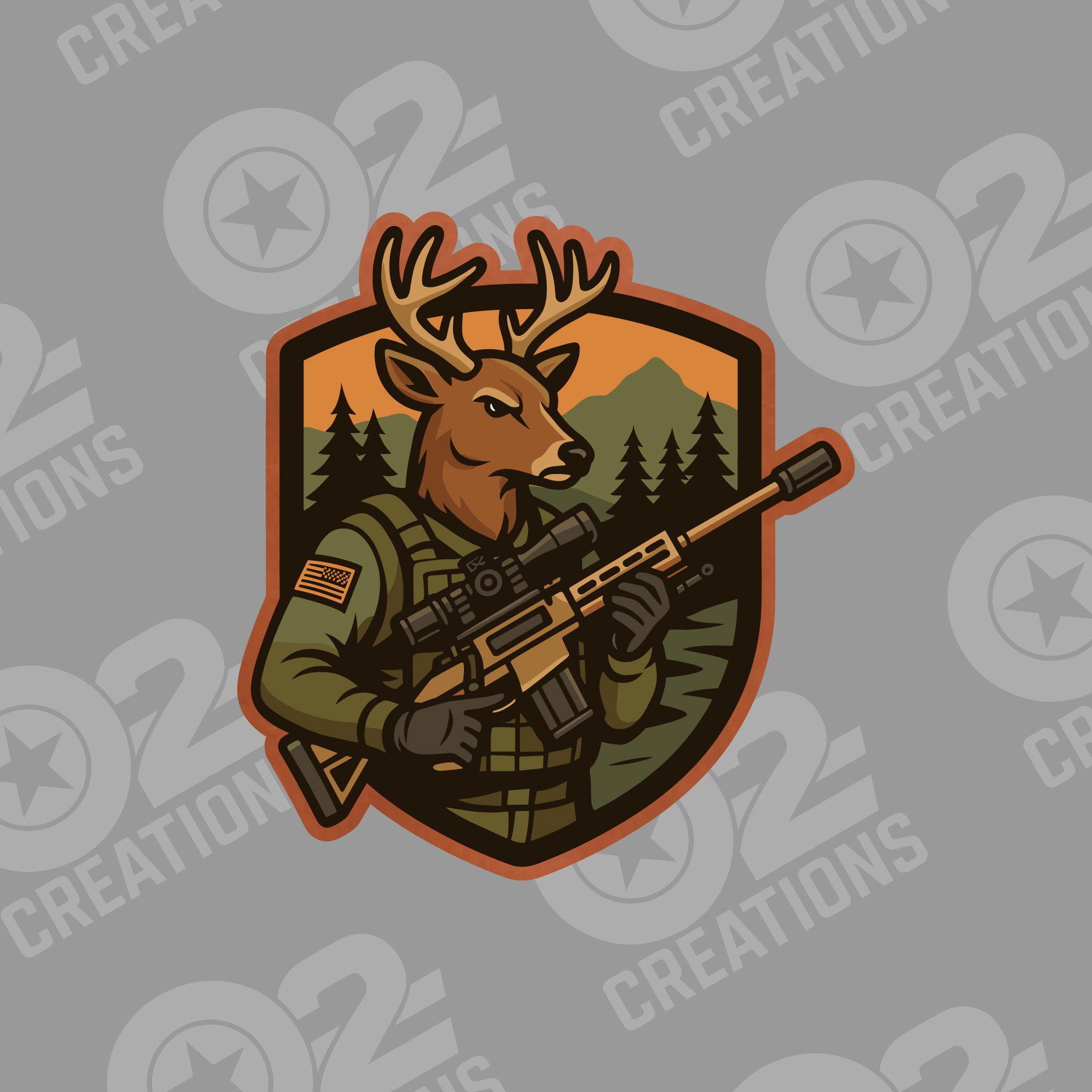 Sniper Deer - Hat Patch