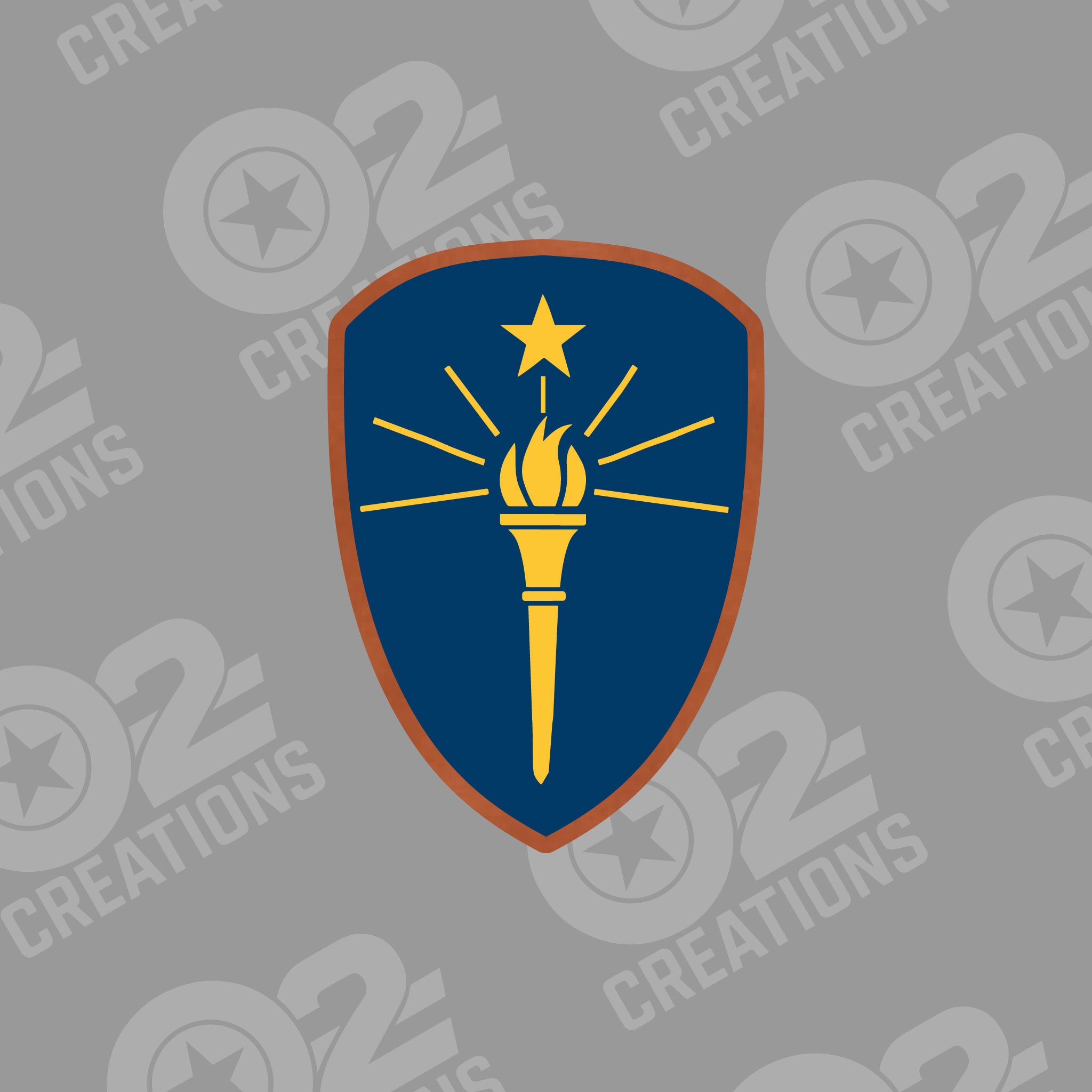 Indiana State Flag Shield - Hat Patch