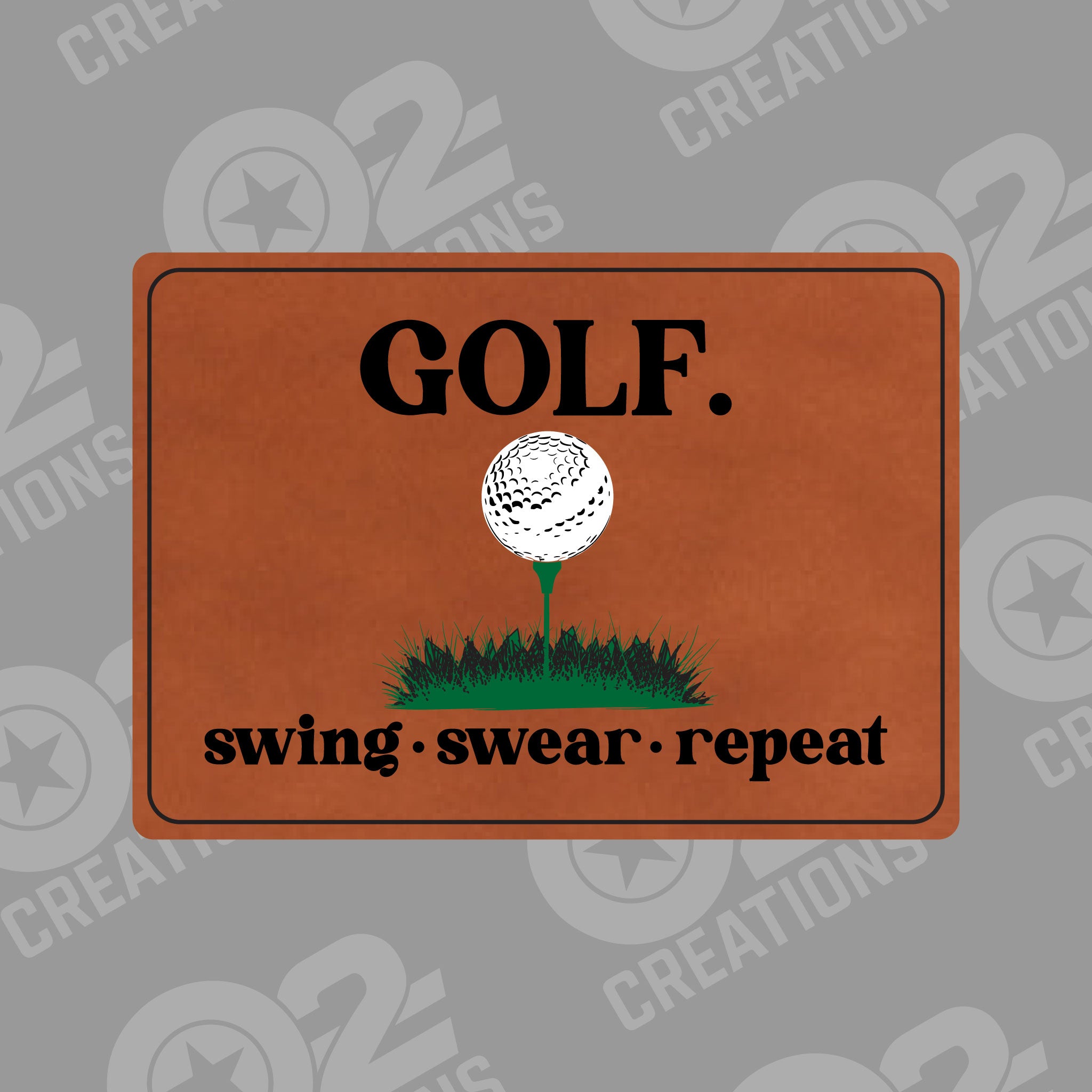 Swing Swear Repeat Golf - Hat Patch