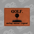 Swing Swear Repeat Golf - Hat Patch