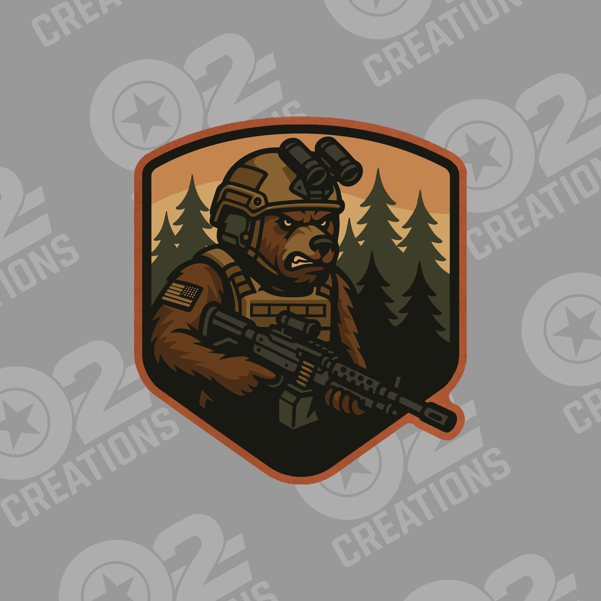 Tactical Grizzly - Hat Patch