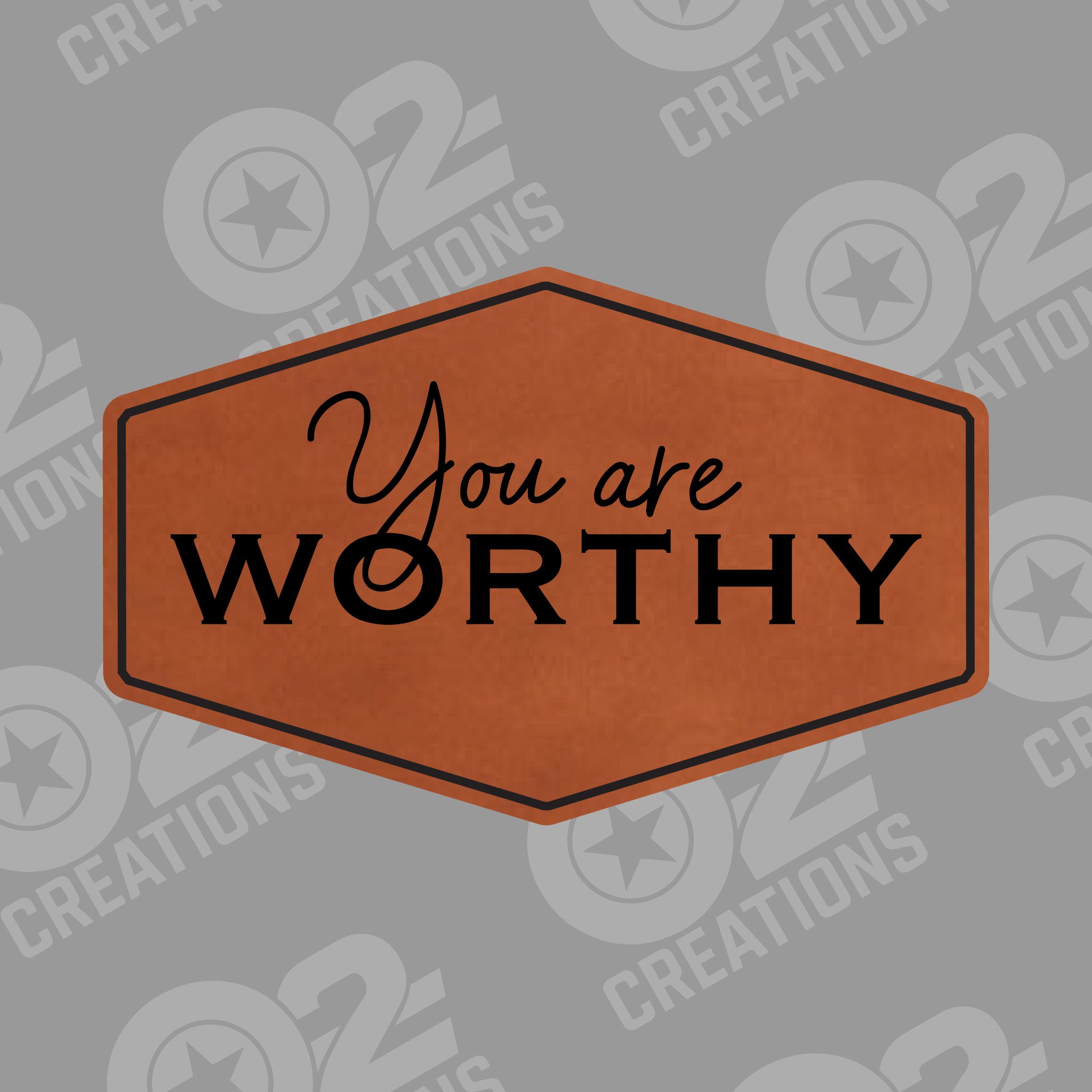 You are Worthy - Hat Patch