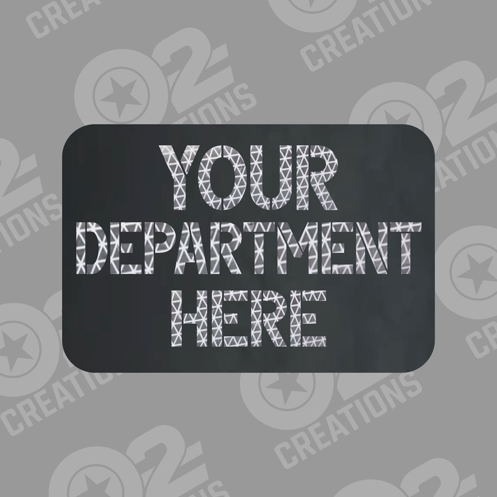 First Responder Reflective Police/Fire/EMS - Hat Patch