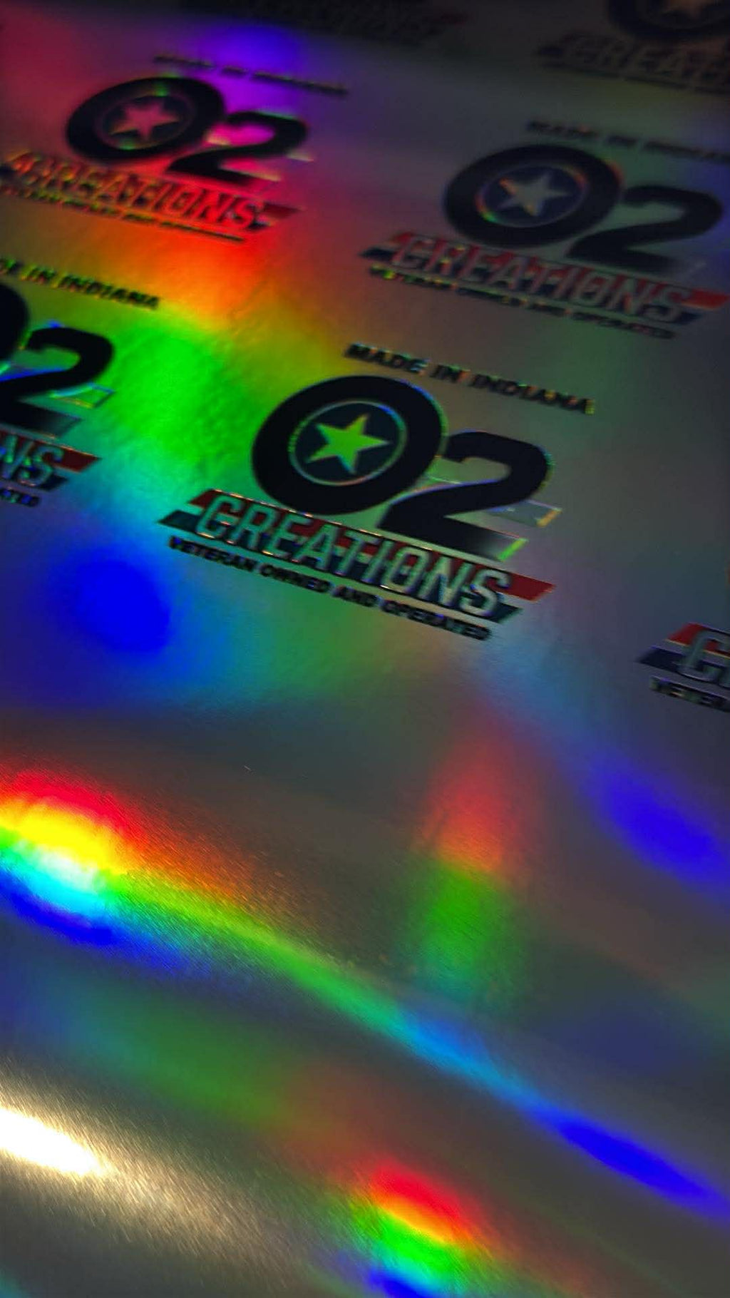 Holographic Stickers, Upload your design – O2Creations
