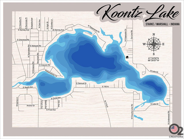 Customized Layered Bathymetric of ANY Lake or Costal region worldwide