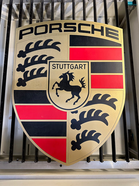 Stuttgart crest painted in Gold, red and black