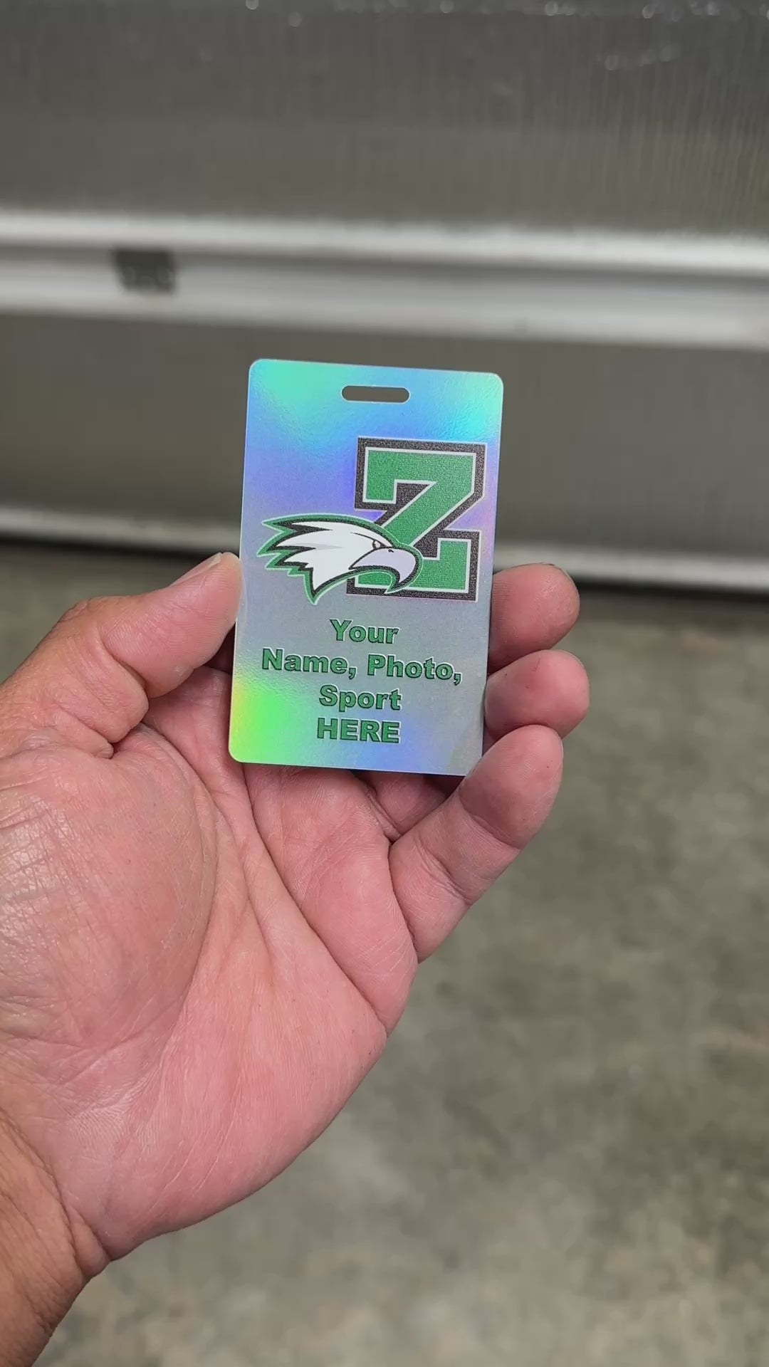 Personalized Bag/Luggage Tag: Custom Bag ID for Athlete Travel Bags & Gear